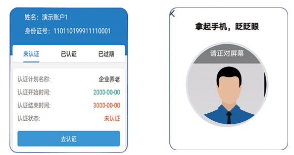 河北人社人脸识别认证流程