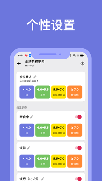 血糖小管家app